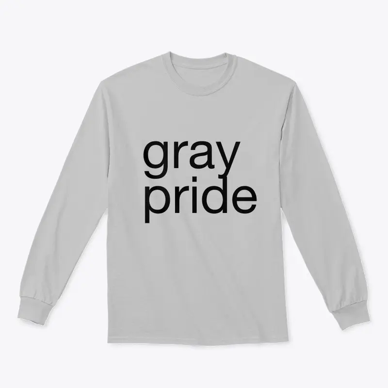 gray pride tee