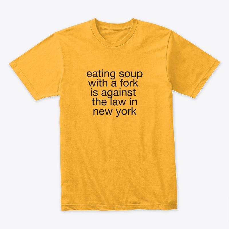 eating soup tee